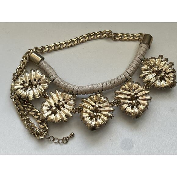 Colorful Jeweled Multicolor Orange Rhinestones Statement Bib Necklace 20” - Picture 5 of 6